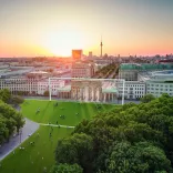 Brandenburger Tor als Fußballtor